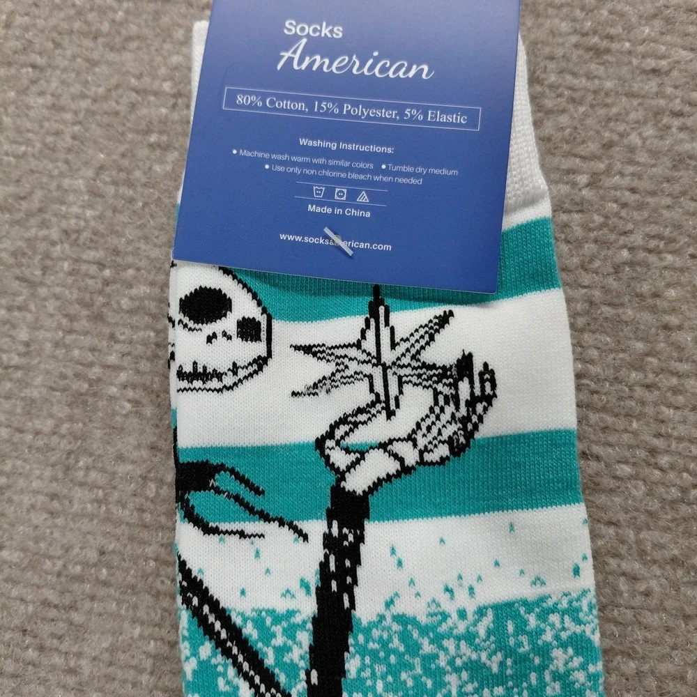 Nightmare Before Christmas Socks For Men De Luca Brand One Size Fits Most NEW‎